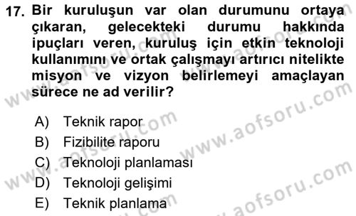 İng. Öğretmenliğinde Öğretim Teknolojileri Ve Materyal Tasarımı 2 Dersi 2016 - 2017 Yılı (Final) Dönem Sonu Sınav Soruları 17. Soru