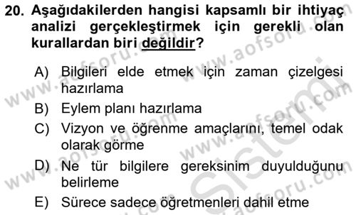 İng. Öğretmenliğinde Öğretim Teknolojileri Ve Materyal Tasarımı 2 Dersi 2016 - 2017 Yılı (Final) Dönem Sonu Sınav Soruları 20. Soru
