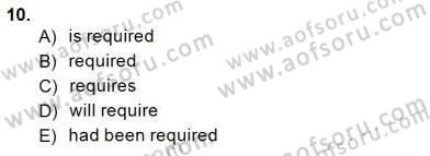 Pedagojik Gramer 1 Dersi 2013 - 2014 Yılı (Final) Dönem Sonu Sınav Soruları 10. Soru