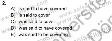 Pedagojik Gramer 1 Dersi 2013 - 2014 Yılı (Final) Dönem Sonu Sınav Soruları 2. Soru