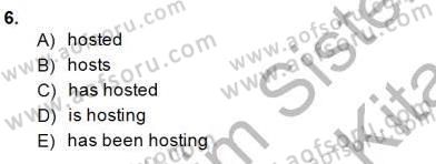 Pedagojik Gramer 1 Dersi 2013 - 2014 Yılı (Final) Dönem Sonu Sınav Soruları 6. Soru