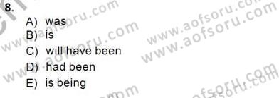 Pedagojik Gramer 1 Dersi 2013 - 2014 Yılı (Final) Dönem Sonu Sınav Soruları 8. Soru