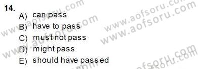 Pedagojik Gramer 1 Dersi Ara Sınavı Deneme Sınav Soruları 14. Soru