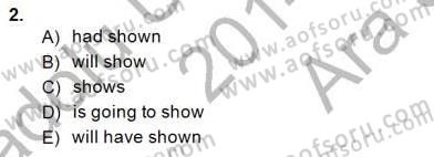 Pedagojik Gramer 1 Dersi Ara Sınavı Deneme Sınav Soruları 2. Soru