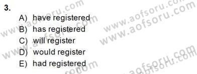 Pedagojik Gramer 1 Dersi Ara Sınavı Deneme Sınav Soruları 3. Soru