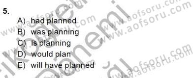 Pedagojik Gramer 1 Dersi Ara Sınavı Deneme Sınav Soruları 5. Soru