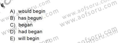 Pedagojik Gramer 1 Dersi Ara Sınavı Deneme Sınav Soruları 6. Soru