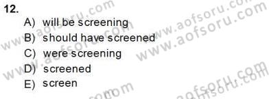 Pedagojik Gramer 1 Dersi 2014 - 2015 Yılı (Final) Dönem Sonu Sınav Soruları 12. Soru