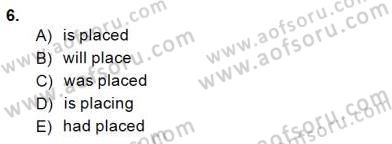 Pedagojik Gramer 1 Dersi 2014 - 2015 Yılı (Final) Dönem Sonu Sınav Soruları 6. Soru