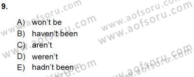 Pedagojik Gramer 1 Dersi Ara Sınavı Deneme Sınav Soruları 9. Soru