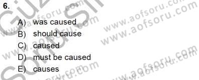Pedagojik Gramer 1 Dersi 2015 - 2016 Yılı (Final) Dönem Sonu Sınav Soruları 6. Soru
