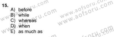 Pedagojik Gramer 2 Dersi 2012 - 2013 Yılı (Vize) Ara Sınav Soruları 15. Soru