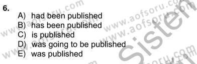 Pedagojik Gramer 2 Dersi 2012 - 2013 Yılı (Vize) Ara Sınav Soruları 6. Soru