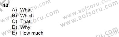 Pedagojik Gramer 2 Dersi 2012 - 2013 Yılı (Final) Dönem Sonu Sınav Soruları 13. Soru