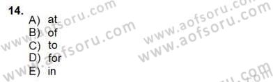Pedagojik Gramer 2 Dersi 2012 - 2013 Yılı (Final) Dönem Sonu Sınav Soruları 14. Soru