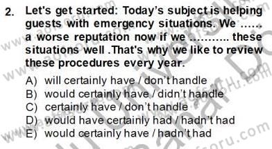 Pedagojik Gramer 2 Dersi 2012 - 2013 Yılı (Final) Dönem Sonu Sınav Soruları 2. Soru