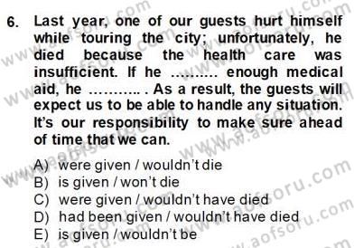 Pedagojik Gramer 2 Dersi 2012 - 2013 Yılı (Final) Dönem Sonu Sınav Soruları 6. Soru