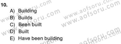 Pedagojik Gramer 2 Dersi 2013 - 2014 Yılı (Vize) Ara Sınav Soruları 10. Soru