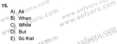Pedagojik Gramer 2 Dersi 2013 - 2014 Yılı (Vize) Ara Sınav Soruları 15. Soru