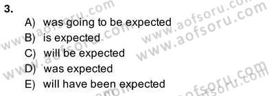 Pedagojik Gramer 2 Dersi 2013 - 2014 Yılı (Vize) Ara Sınav Soruları 3. Soru