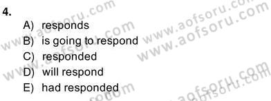 Pedagojik Gramer 2 Dersi 2013 - 2014 Yılı (Vize) Ara Sınav Soruları 4. Soru