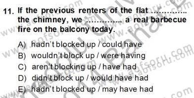 Pedagojik Gramer 2 Dersi 2013 - 2014 Yılı (Final) Dönem Sonu Sınav Soruları 11. Soru