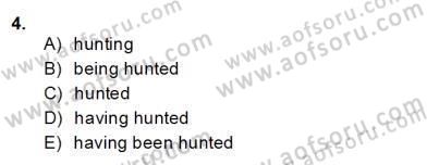 Pedagojik Gramer 2 Dersi 2013 - 2014 Yılı (Final) Dönem Sonu Sınav Soruları 4. Soru