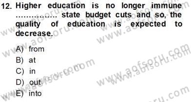 Pedagojik Gramer 2 Dersi 2013 - 2014 Yılı Tek Ders Sınav Soruları 12. Soru