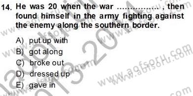 Pedagojik Gramer 2 Dersi 2013 - 2014 Yılı Tek Ders Sınav Soruları 14. Soru