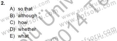 Pedagojik Gramer 2 Dersi 2013 - 2014 Yılı Tek Ders Sınav Soruları 2. Soru