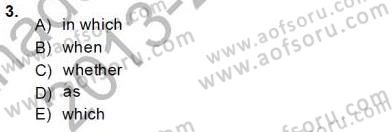 Pedagojik Gramer 2 Dersi 2013 - 2014 Yılı Tek Ders Sınav Soruları 3. Soru