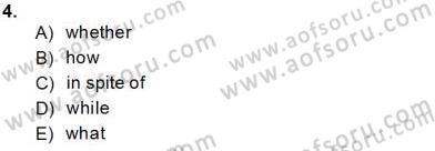 Pedagojik Gramer 2 Dersi 2013 - 2014 Yılı Tek Ders Sınav Soruları 4. Soru