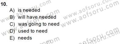 Pedagojik Gramer 2 Dersi 2014 - 2015 Yılı (Vize) Ara Sınav Soruları 10. Soru