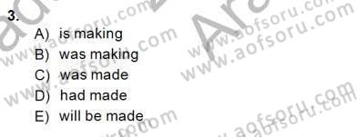 Pedagojik Gramer 2 Dersi 2014 - 2015 Yılı (Vize) Ara Sınav Soruları 3. Soru