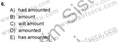 Pedagojik Gramer 2 Dersi 2014 - 2015 Yılı (Vize) Ara Sınav Soruları 6. Soru