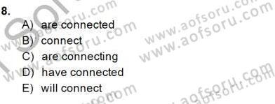 Pedagojik Gramer 2 Dersi 2014 - 2015 Yılı (Vize) Ara Sınav Soruları 8. Soru