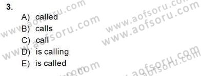Pedagojik Gramer 2 Dersi 2014 - 2015 Yılı (Final) Dönem Sonu Sınav Soruları 3. Soru