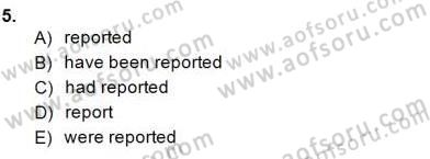 Pedagojik Gramer 2 Dersi 2014 - 2015 Yılı (Final) Dönem Sonu Sınav Soruları 5. Soru