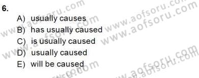 Pedagojik Gramer 2 Dersi 2014 - 2015 Yılı (Final) Dönem Sonu Sınav Soruları 6. Soru