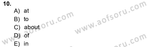 Pedagojik Gramer 2 Dersi 2014 - 2015 Yılı Tek Ders Sınav Soruları 10. Soru