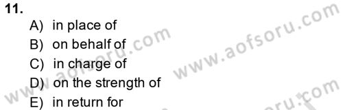 Pedagojik Gramer 2 Dersi 2014 - 2015 Yılı Tek Ders Sınav Soruları 11. Soru