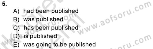 Pedagojik Gramer 2 Dersi 2014 - 2015 Yılı Tek Ders Sınav Soruları 5. Soru