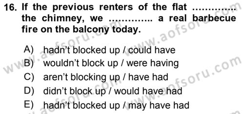 Pedagojik Gramer 2 Dersi 2015 - 2016 Yılı Tek Ders Sınav Soruları 16. Soru