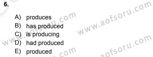 Pedagojik Gramer 2 Dersi 2015 - 2016 Yılı Tek Ders Sınav Soruları 6. Soru