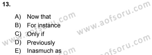Pedagojik Gramer 2 Dersi 2016 - 2017 Yılı 3 Ders Sınav Soruları 13. Soru
