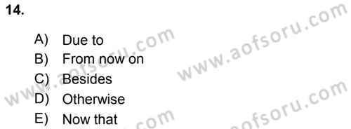 Pedagojik Gramer 2 Dersi 2016 - 2017 Yılı 3 Ders Sınav Soruları 14. Soru
