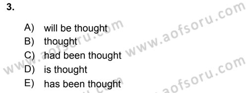 Pedagojik Gramer 2 Dersi 2016 - 2017 Yılı 3 Ders Sınav Soruları 3. Soru
