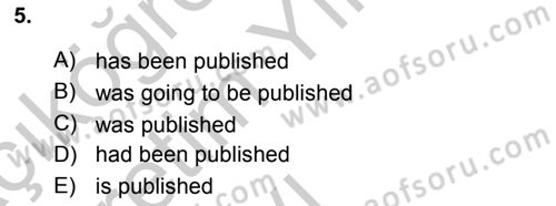 Pedagojik Gramer 2 Dersi 2016 - 2017 Yılı 3 Ders Sınav Soruları 5. Soru