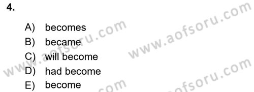 Pedagojik Gramer 2 Dersi 2016 - 2017 Yılı (Final) Dönem Sonu Sınav Soruları 4. Soru