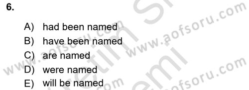 Pedagojik Gramer 2 Dersi 2016 - 2017 Yılı (Final) Dönem Sonu Sınav Soruları 6. Soru